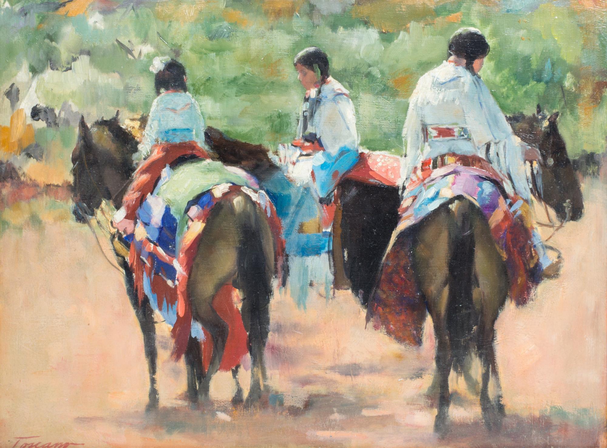 Dee Toscano, (American, b. 1932), Crow Women
