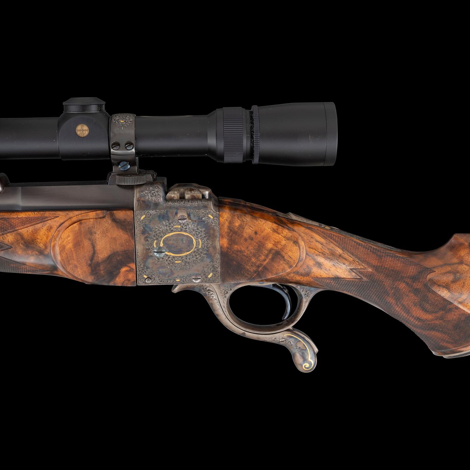 *Holland & Woodward No. 2 Farquharson Pattern Rifle in .303 British Restored by Heilman and Hensley with Engraving by Terry Wallace