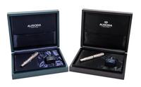 A Pair of Aurora Benvenuto Cellini Limited Edition Fountain Pen and Ink Sets