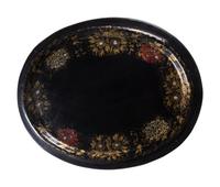 An English Papier-Mâché Tray on Later Stand