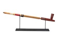 Northern Plains Quilled Pipe Stem and Catlinite Bowl, with Inlay
