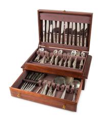 An International Silver Co. 'Royal Danish' Silver Flatware Service
