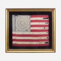 A 38-Star 4th U.S. Infantry Regiment Indian War era Flank Guidon 1876-1889