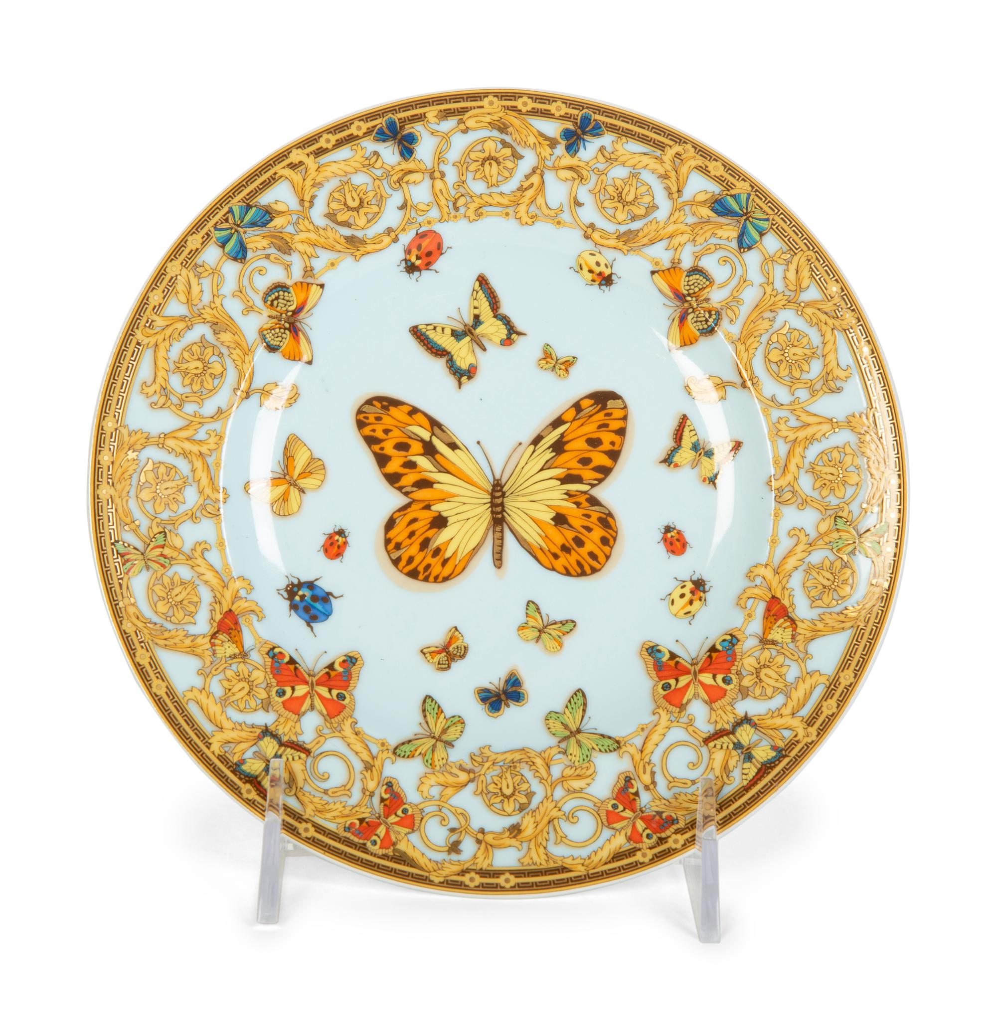 Two Versace Porcelain Dishes