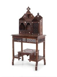An Egyptian Carved and Inlaid Desk