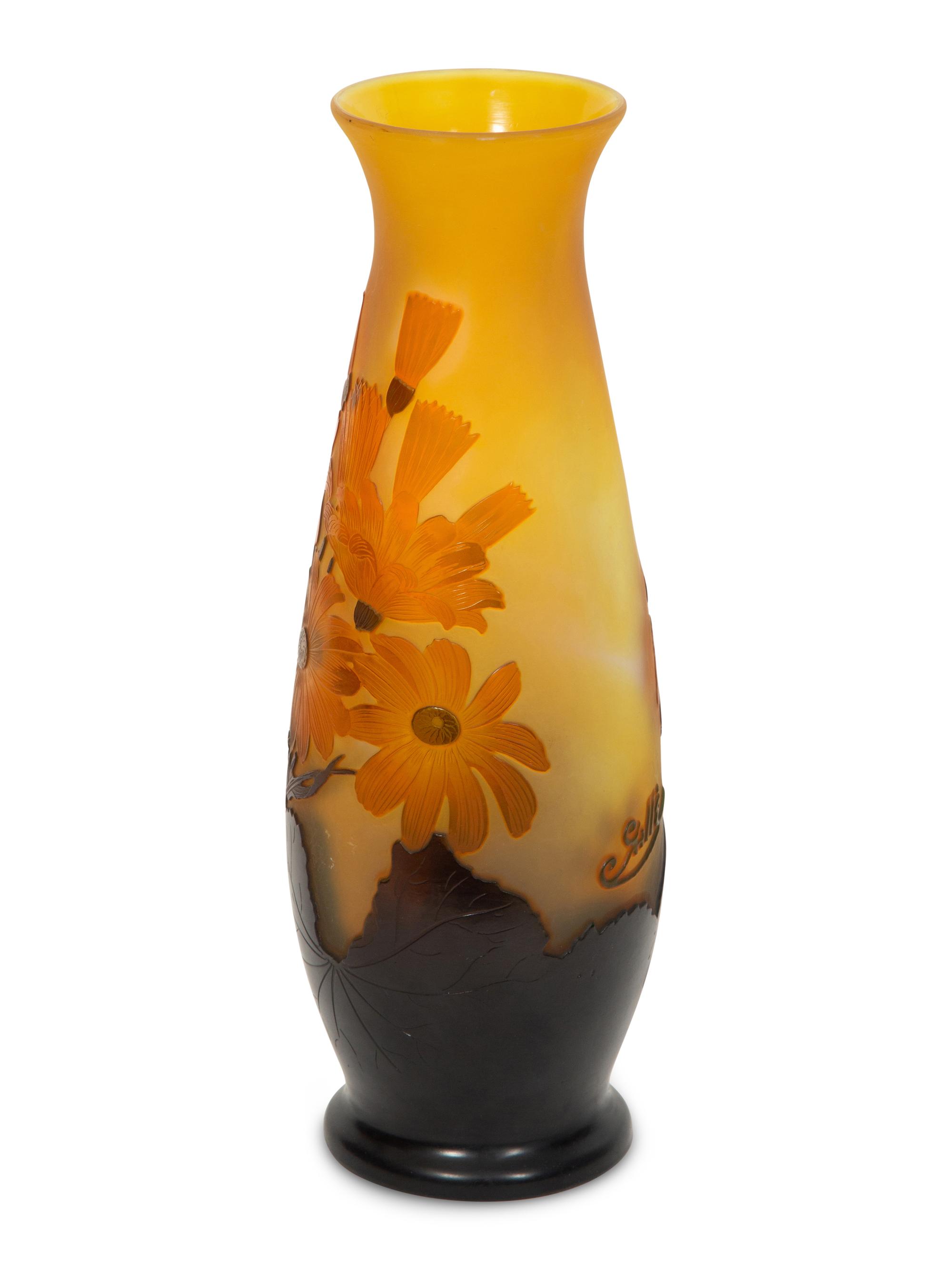 An Émile Gallé Cameo Glass Vase