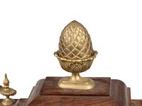 A George II Style Gilt Bronze Mounted Oak Bracket Clock
