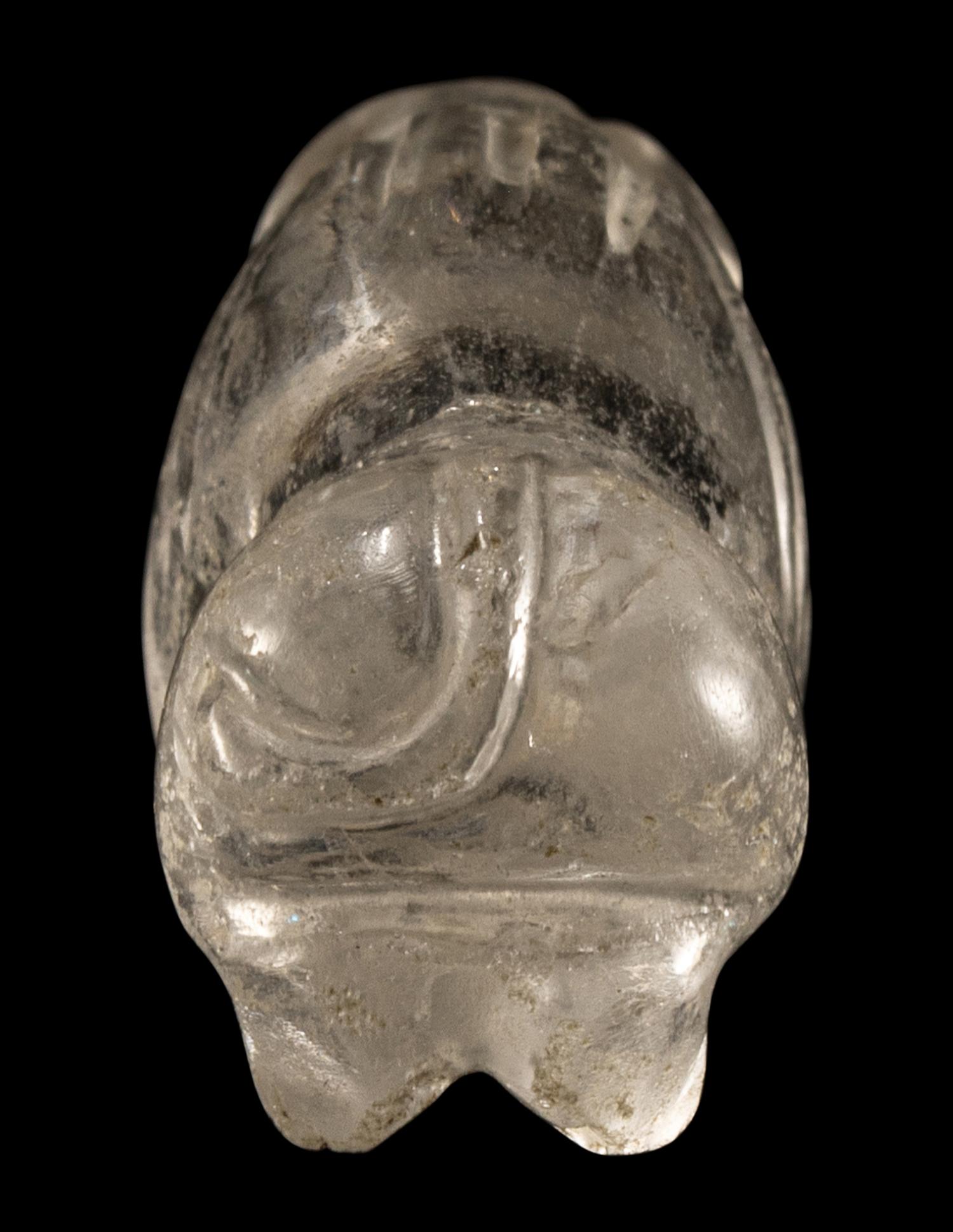 A Western Asiatic Rock Crystal Recumbent Lion