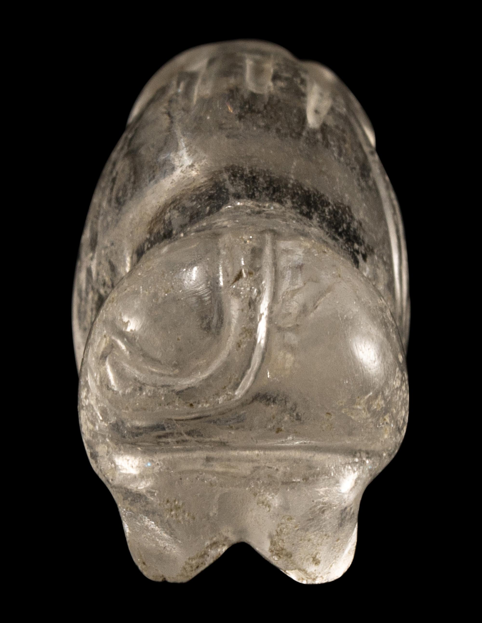 A Western Asiatic Rock Crystal Recumbent Lion