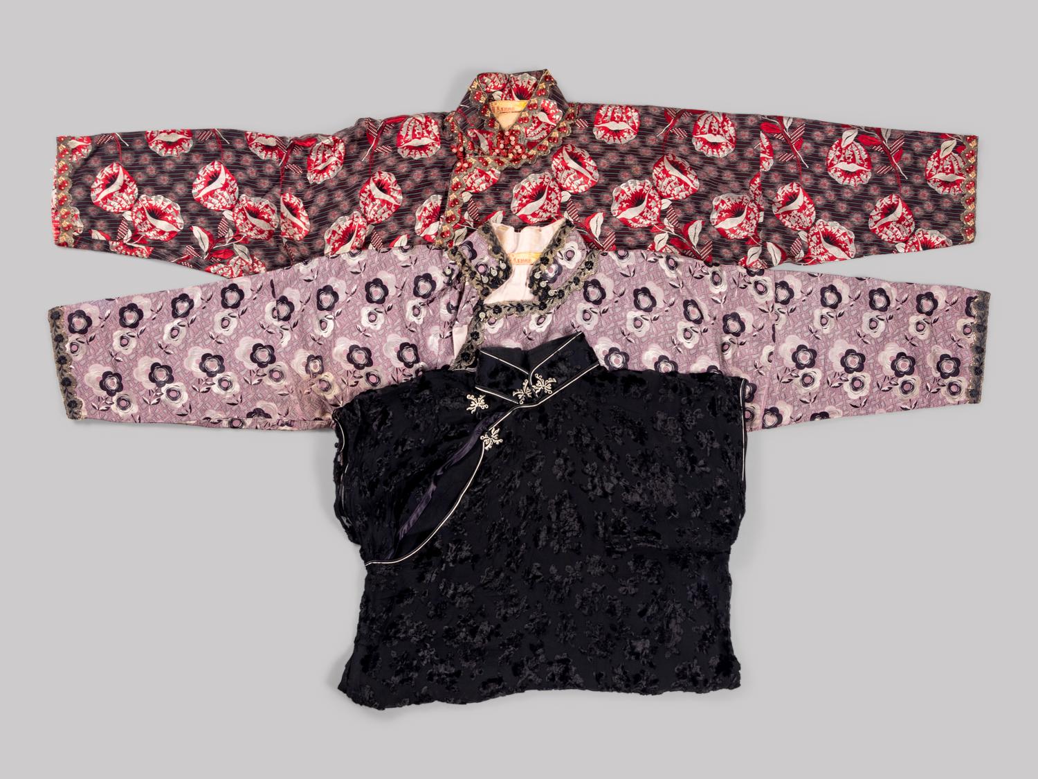 Three Chinese Silk Ladies' Cheongsam, Qipao