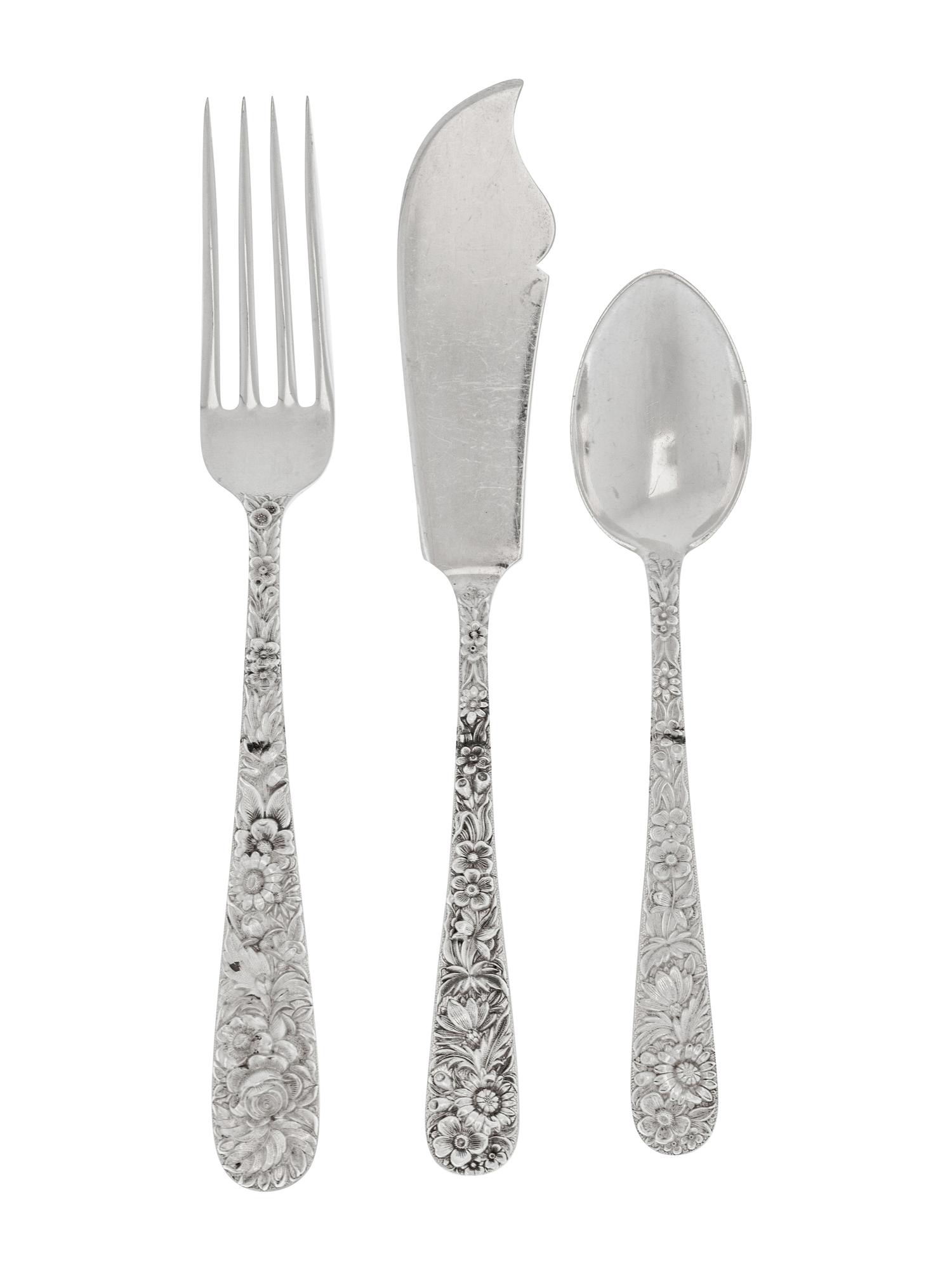 An American Silver Flatware Service