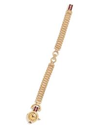 NICOLET, 14K YELLOW GOLD AND RUBY WRISTWATCH