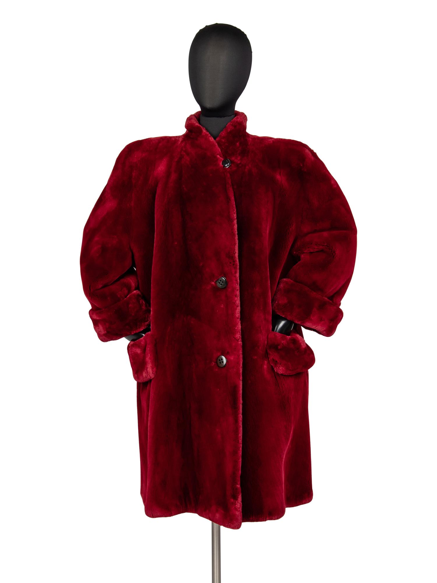 Bisang Sheared Beaver Coat, 1980s