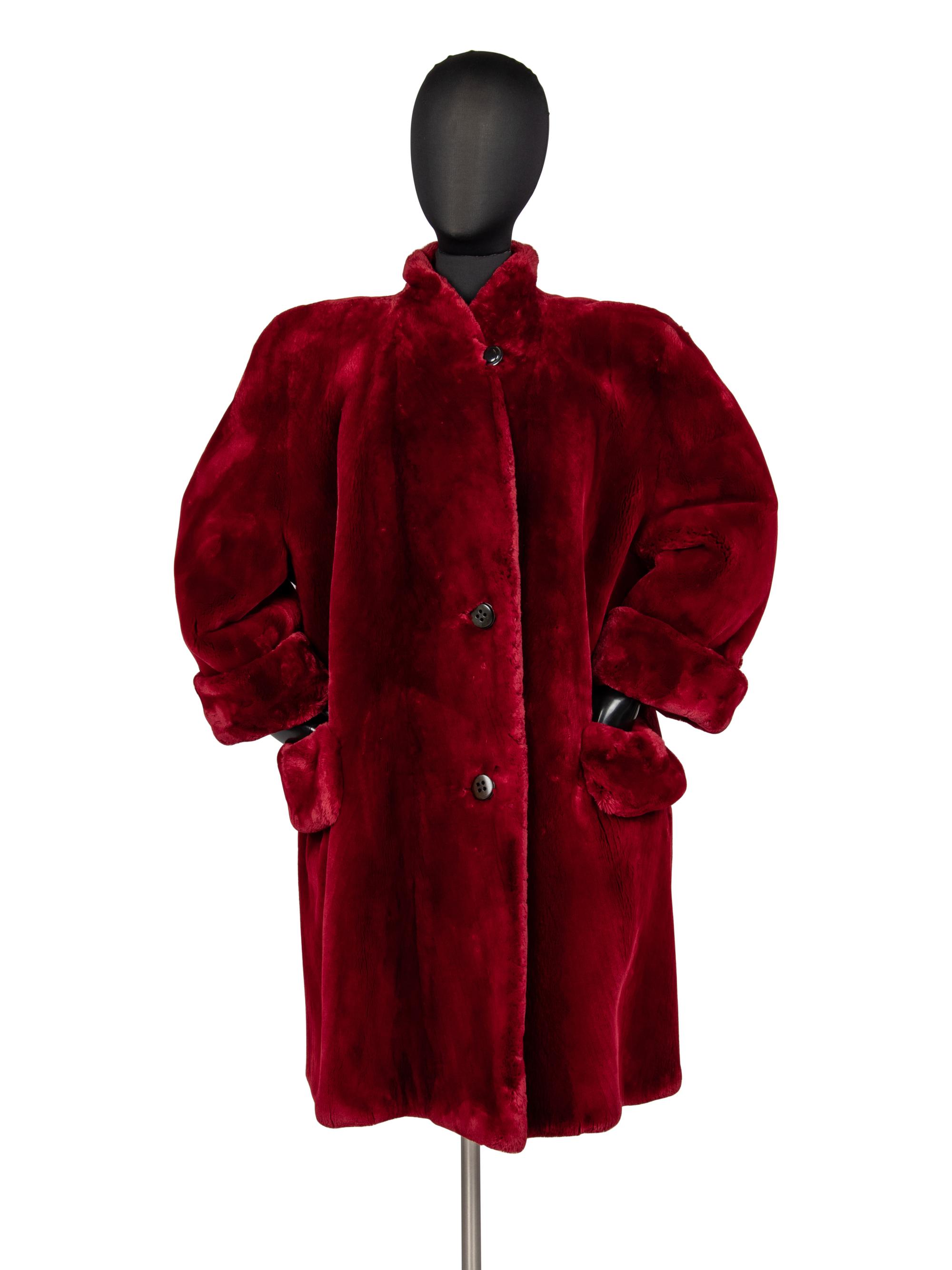 Bisang Sheared Beaver Coat, 1980s