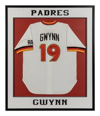 A Tony Gwynn San Diego Padres Signed Autograph Jersey Display (MLB Authenticated),