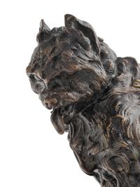 Three French Bronze Figures of Dogs