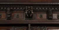 A Continental Baroque Walnut Cabinet