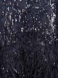 Oscar de la Renta Sequined Dress with Ostrich Feathers, 2000-10s