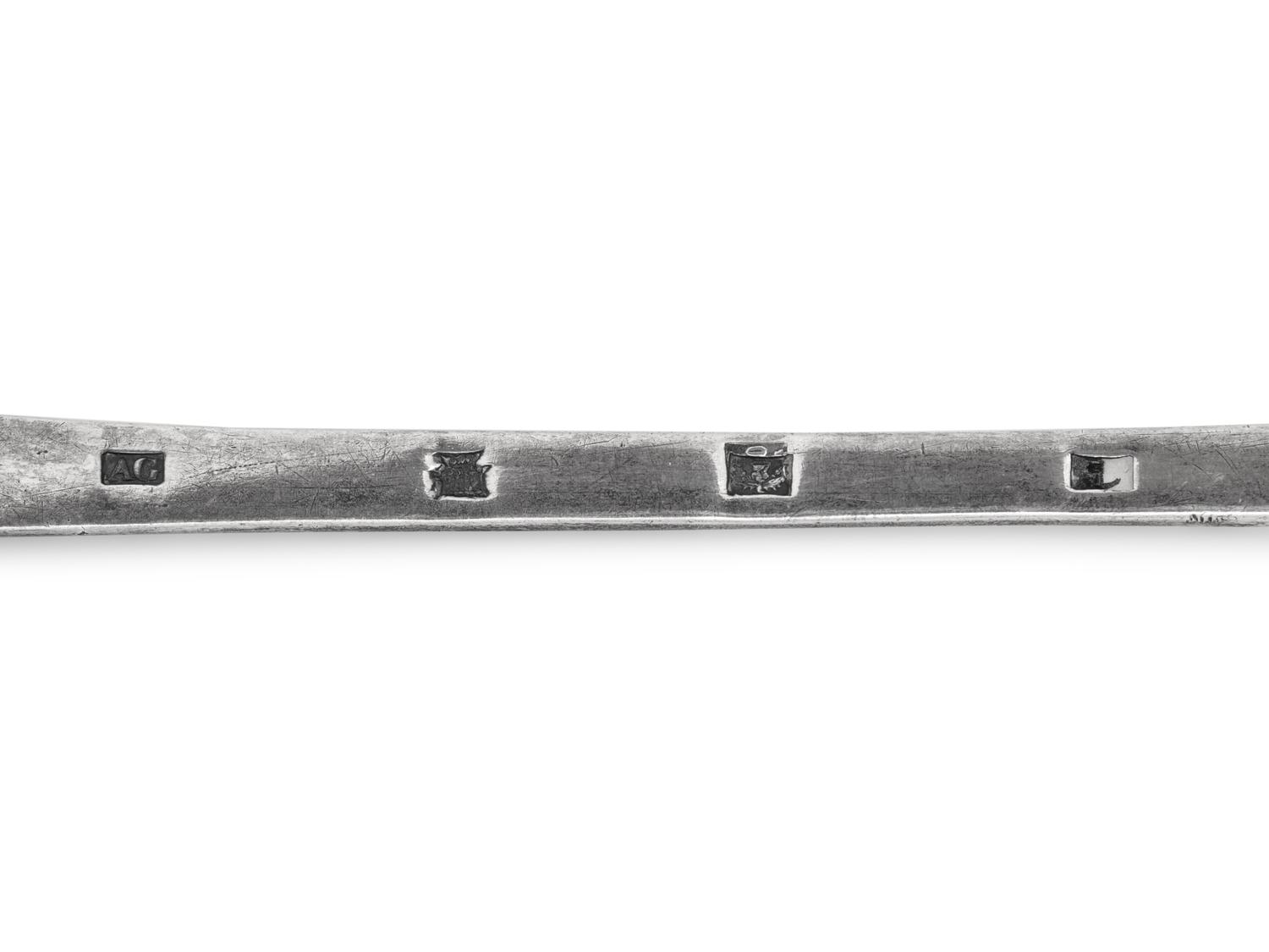 A Scottish Silver Basting Spoon