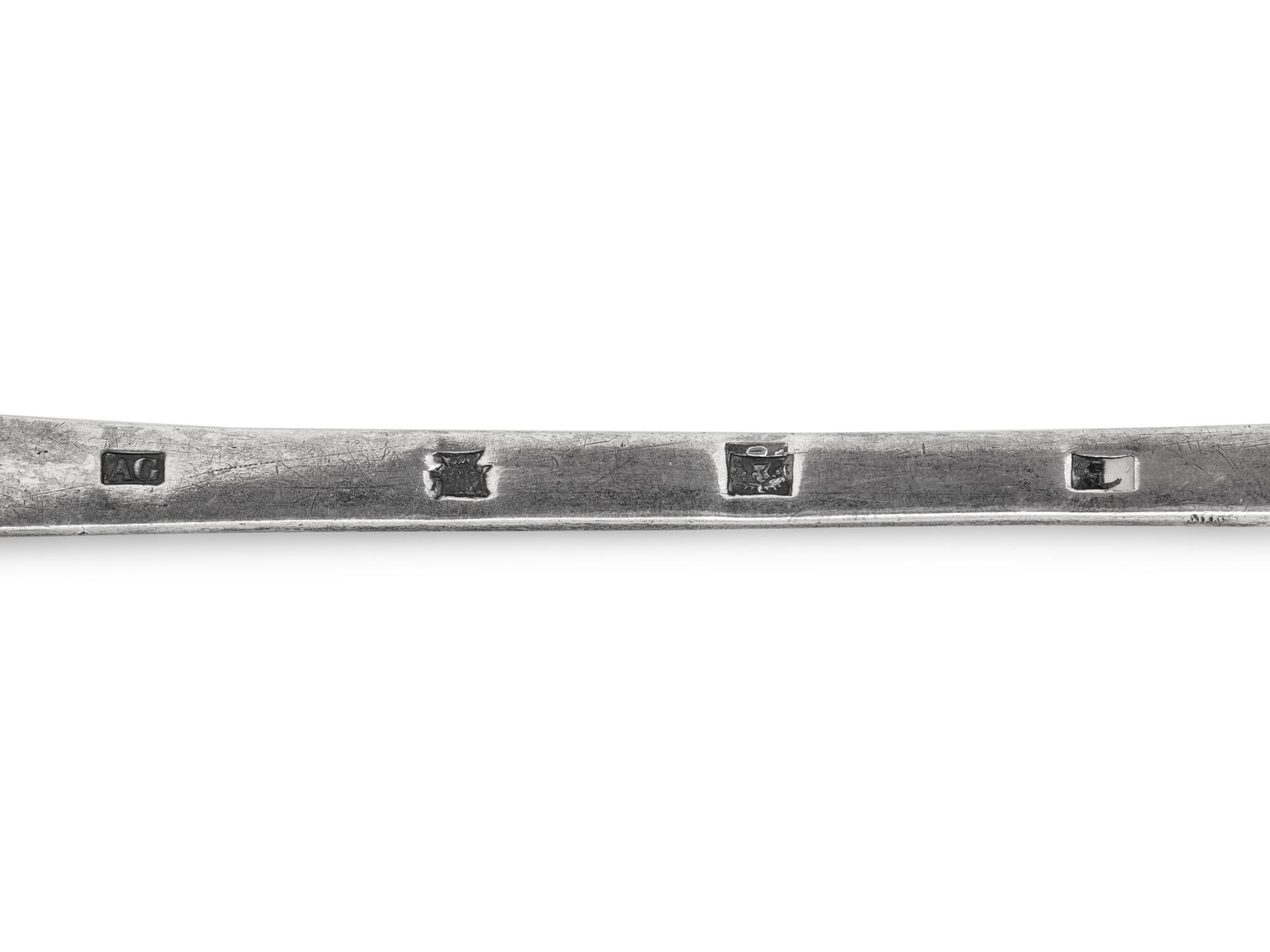 A Scottish Silver Basting Spoon