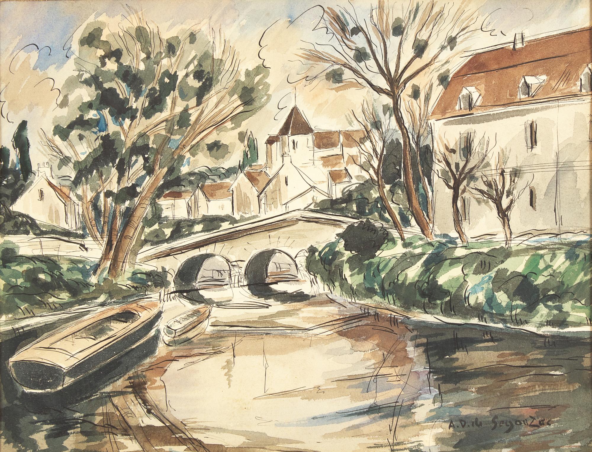 Paysage avec Rivière