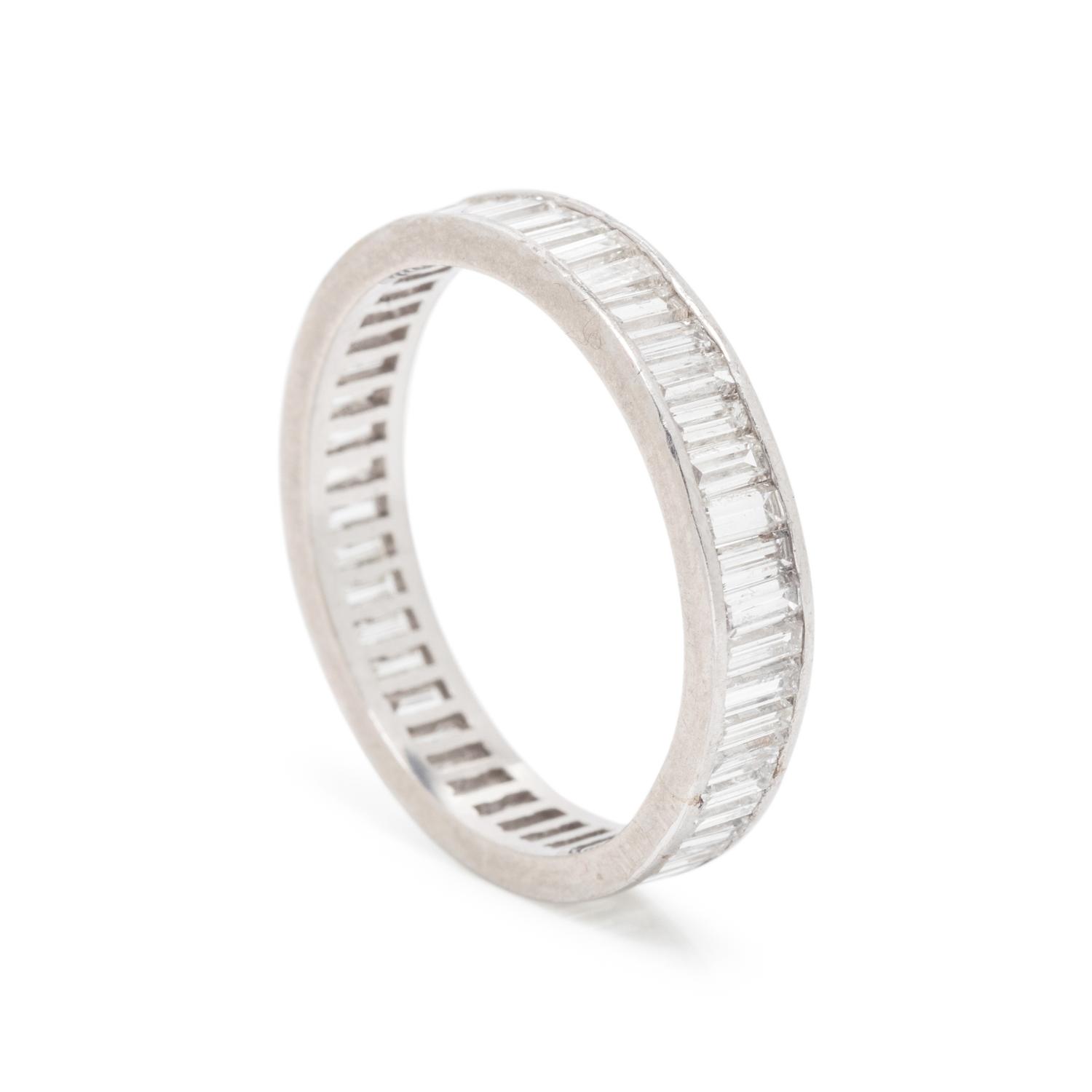 PLATINUM AND DIAMOND ETERNITY BAND