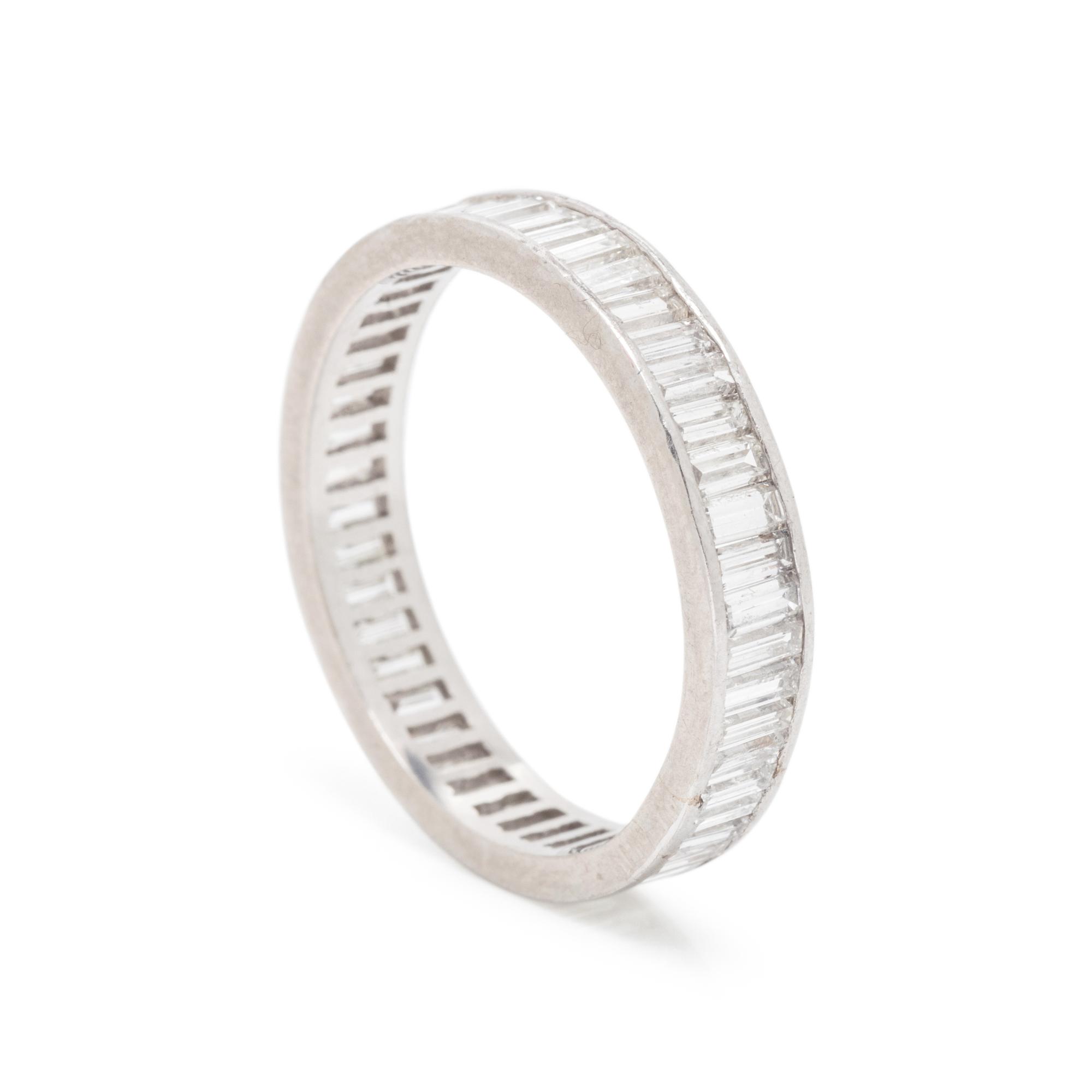 PLATINUM AND DIAMOND ETERNITY BAND