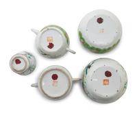 Six Chinese Famille Rose 'Flowers and Butterflies' Porcelain Articles