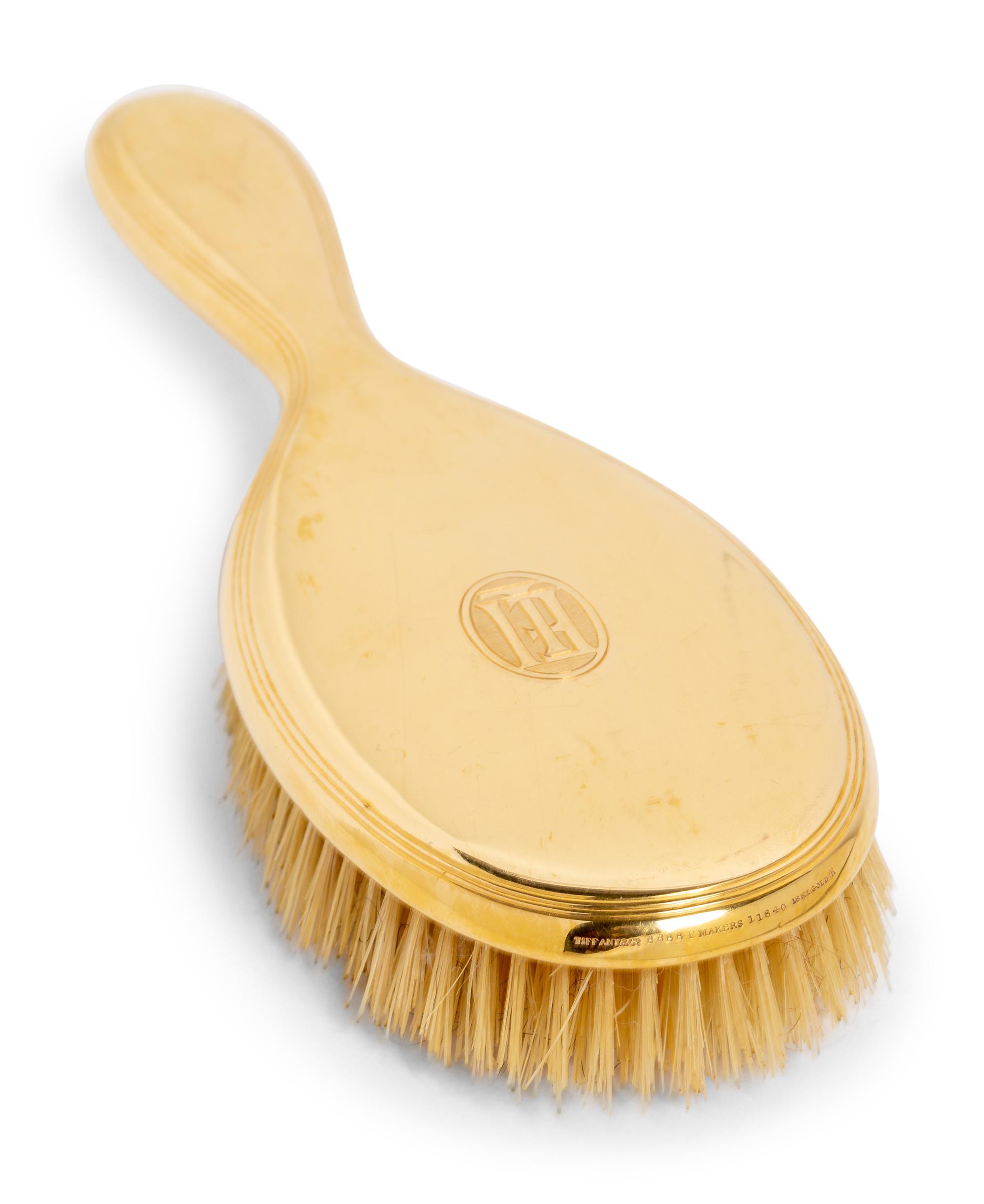 A Tiffany and Co. 18-Karat Yellow Gold Brush