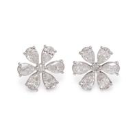 DIAMOND FLOWER EARRINGS