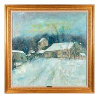 La chaumier sous la neige