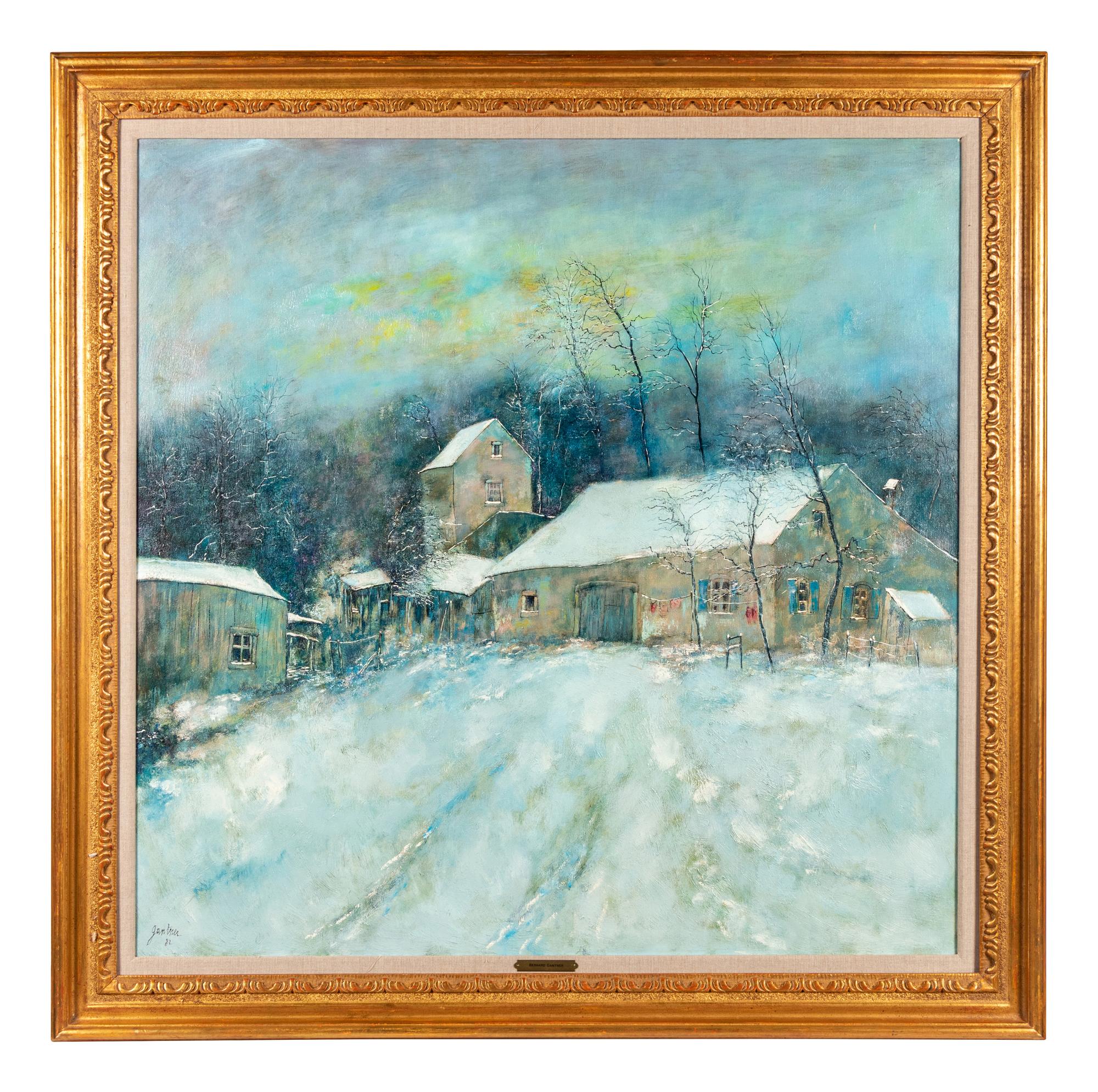 La chaumier sous la neige