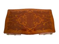 A Louis XV Style Gilt-Bronze Mounted Marquetry Bureau Plat