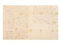 [MILITARIA]. 2 soldier's letters from Fort Leavenworth, each incl. Fort Leavenworth postmark.