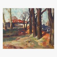 John Fulton Folinsbee (American, 1892-1972) Rabbit Run Bridge