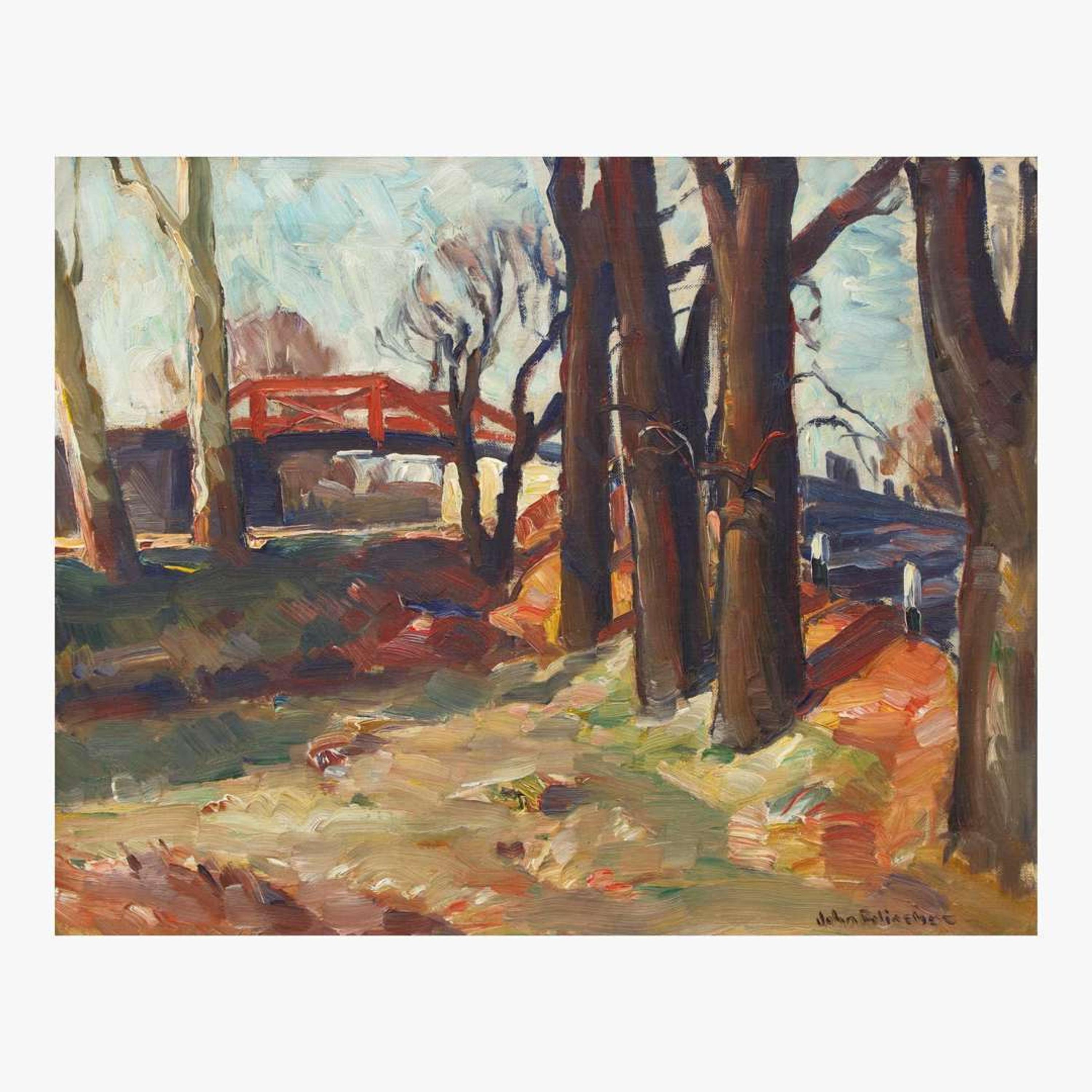 John Fulton Folinsbee (American, 1892-1972) Rabbit Run Bridge
