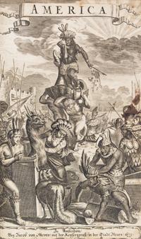 MONTANUS, ARNOLDUS. Die ubekante neue welt, oder Beschreibung des Welt-teils Amerika... Amst., 1673.