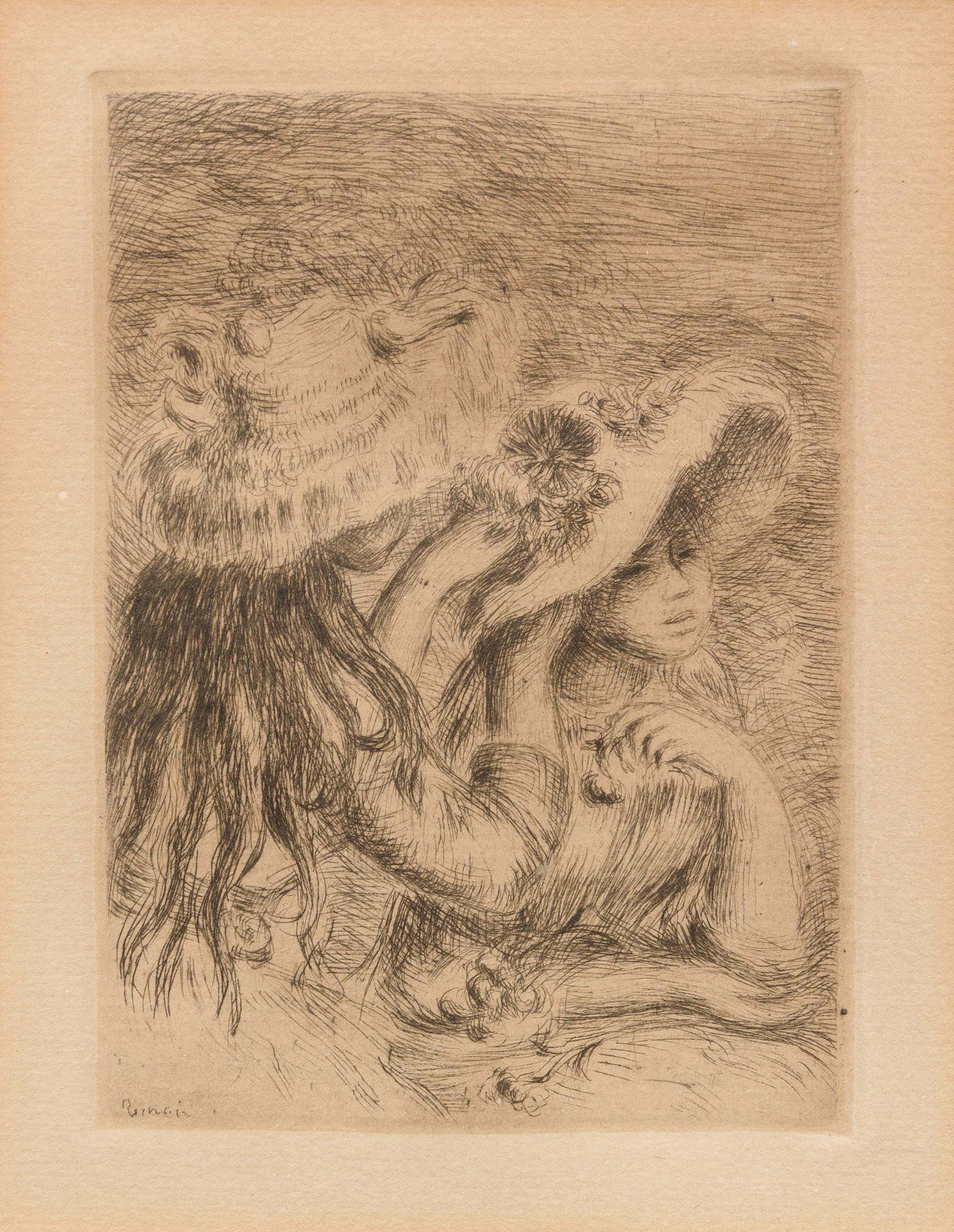 Pierre-Auguste Renoir, (French, 1841-1919), Le Chapeau Epingle (La Fille de Berthe Morisot et sa Cousine), c. 1894