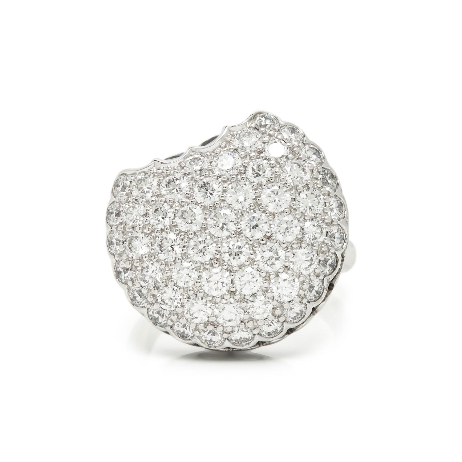 BOUCHERON, 'TENTATION MACARON' DIAMOND AND BLACK SAPPHIRE RING