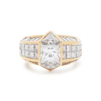 YELLOW GOLD AND DIAMOND RING