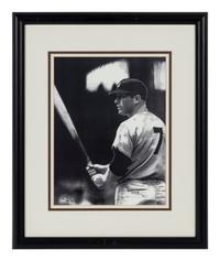 A Group of Seven Artworks Depicting Baseball Players Formerly Displayed at Mike Ditka’s Restaurant