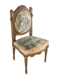 A Louis XVI Style Giltwood Seven-Piece Salon Suite