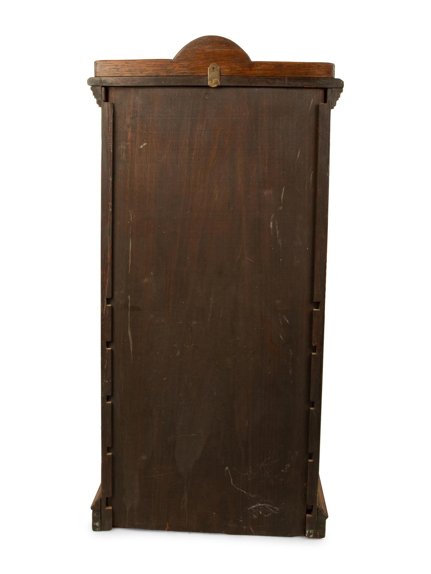An American Oak Salesman Sample Step- Back Cupboard — 19TH/20TH CENTURY