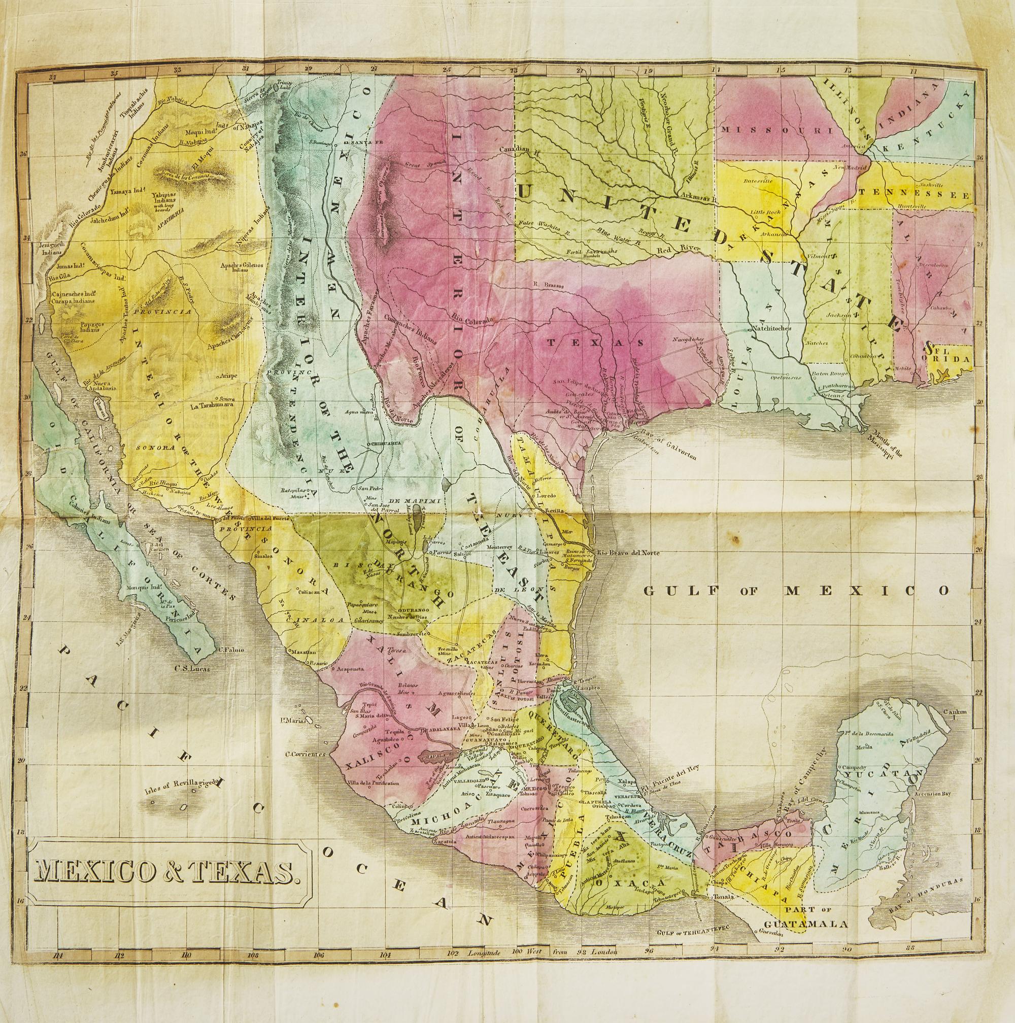 [Americana] [Texas] Niles, John M., and L.T. Pease. History of South America and Mexico...To Which is Annexed, a Geographical and Historical View of Texas, with a Detailed Account of the Texian Revolution and War