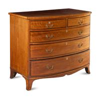 An Edwardian Satinwood-Banded Mahogany Chest of Drawers