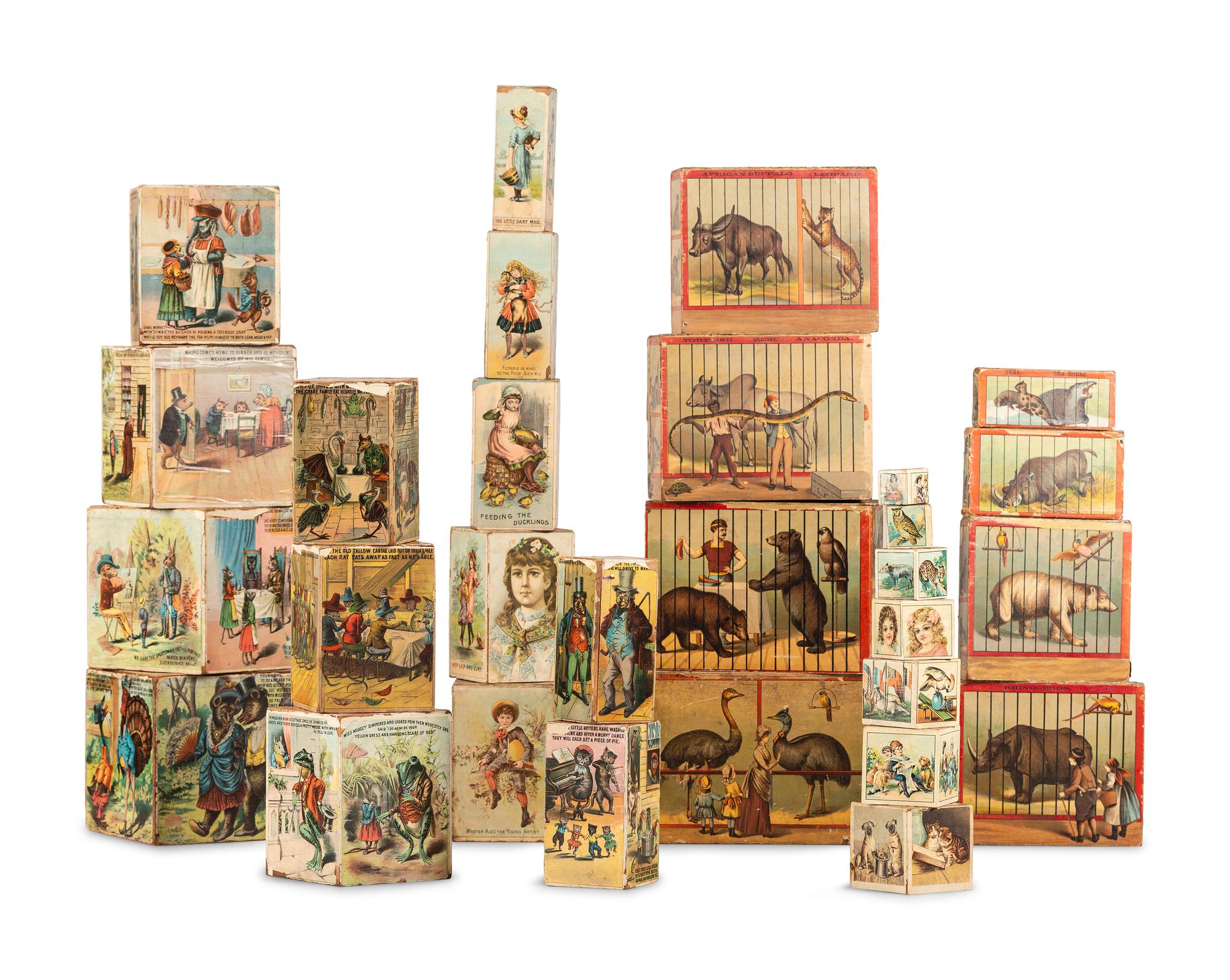 Four Children's Nesting Block Sets
