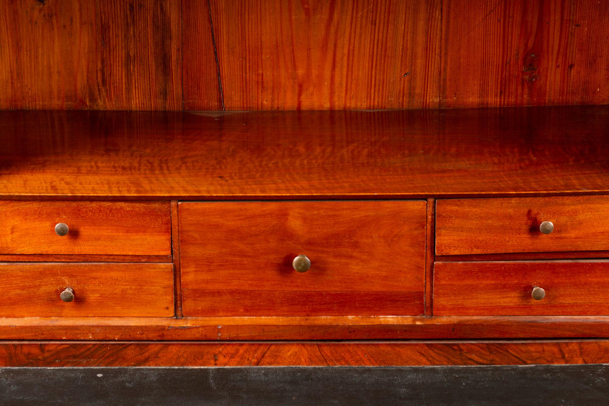A Directoire Mahogany Marble-Top Secrétaire à Abattant