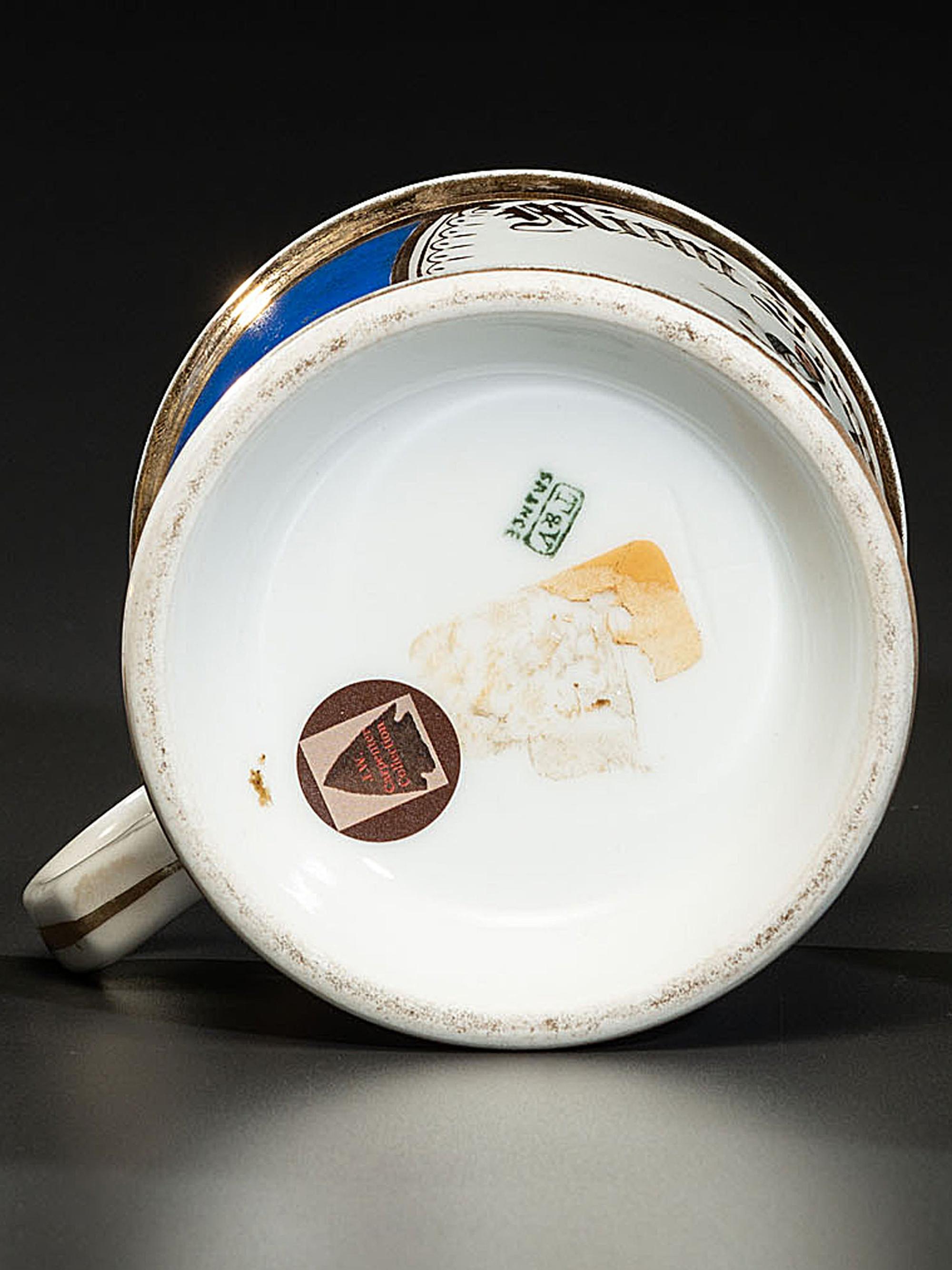 A Porcelain Occupational Shaving Mug Identified to Mimi Imperator