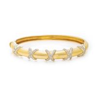 BICOLOR GOLD AND DIAMOND BRACELET