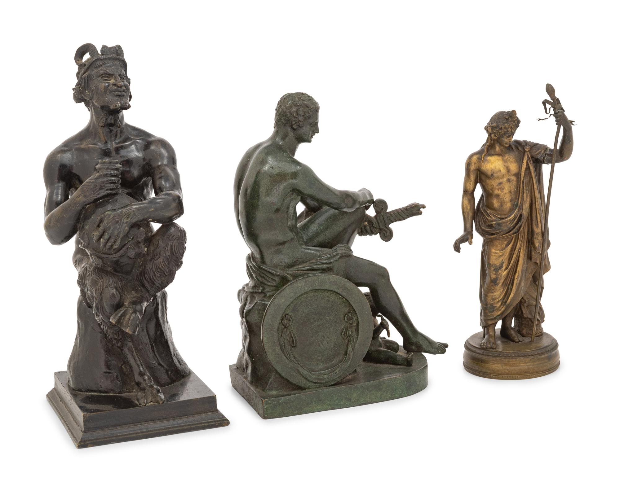 Three Continental Bronze Figures